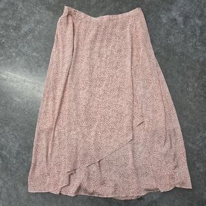 Vince Camuto Pink Patterned Maxi Skirt